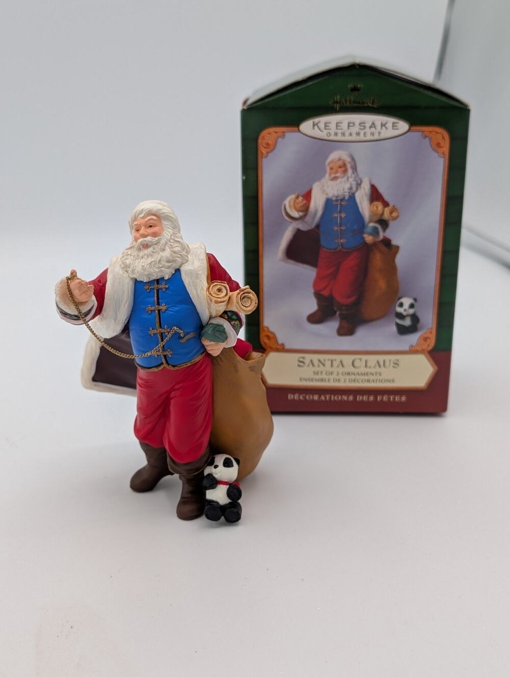 Hallmark Keepsake Ornament Santa Claus Set of 2 " The Night Before Christmas"